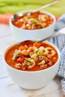 30 Minute Minestrone Soup With Sausage