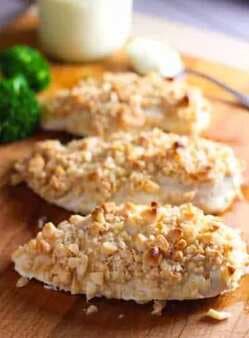 Baked Macadamia Nut Crusted Chicken