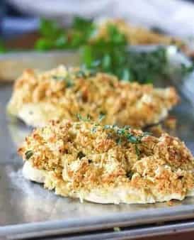 Baked Parmesan Dijon Crusted Chicken
