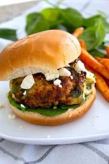 Chicken Burgers With Spinach And Feta