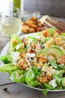 Chipotle Caesar Salad With Spicy Croutons