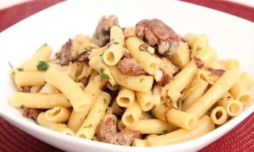 Pasta With Sausage And Artichoke Hearts
