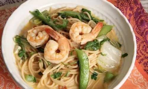 Thai Coconut Shrimp Noodle Bowl