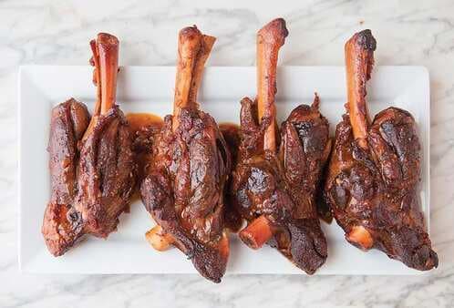 Lamb Shanks with Coffee and Ancho Chile