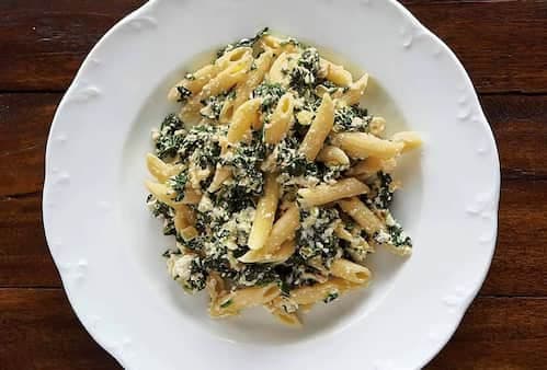 Penne with Spinach Ricotta Sauce
