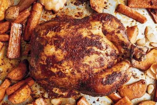 Roast Chicken and Vegetables with Paprika