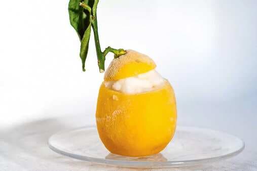 Sparkling Lemon Sorbet