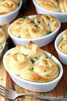 Crescent Topped Chicken Pot Pies