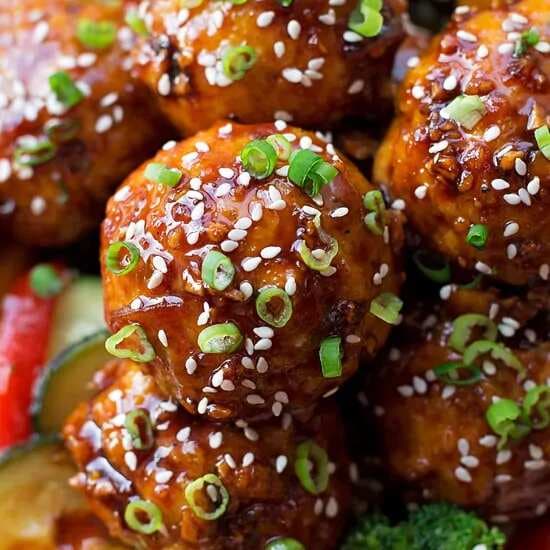 Sticky Asian Meatballs
