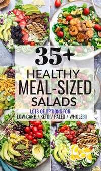 Healthy Meal Sized Salads-salmon Cobb Salad