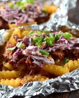 BBQ Pulled Pork Tailgate Fries