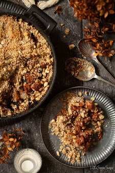 Pear Crumble with Chocolate