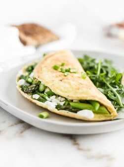 Asparagus And Goat Cheese Omelette