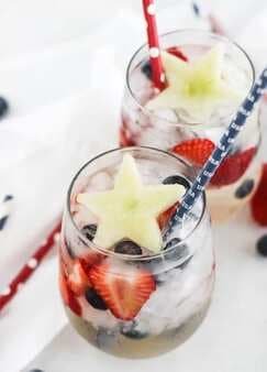 Patriotic Red White And Blue Sangria