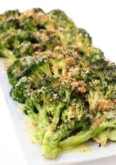 Roasted Broccoli With Buttery Bread Crumbs