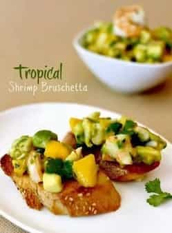 Tropical Shrimp Bruschetta