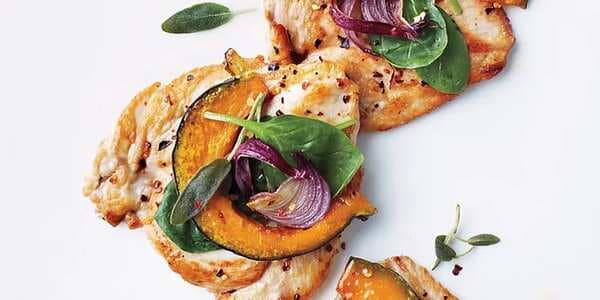 Chicken Paillards With Squash And Spinach