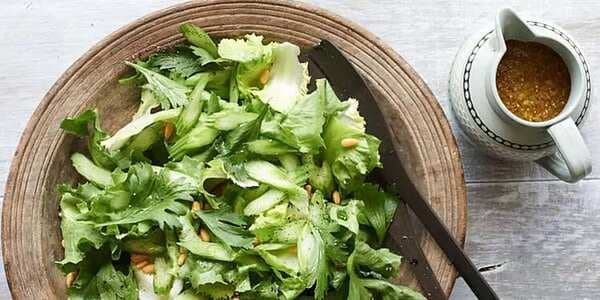 Escarole Salad with Celery and Pine Nuts