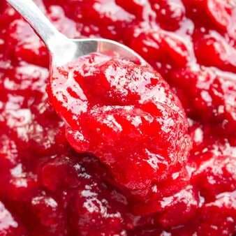 Homemade Cranberry Sauce  With Spices