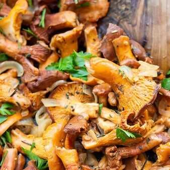 Sauteed Chanterelle Mushrooms