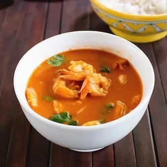 Thai Red Curry Shrimp With Coconut Milk