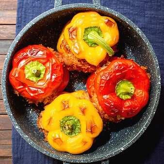 Vegan Stuffed Peppers Recipe With Rice