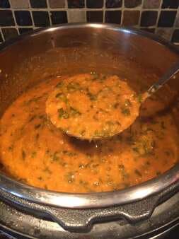 Instant Pot Lentil Soup With Spinach
