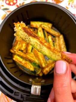Air Fryer Keto Zucchini Fries With Parmesan Cheese