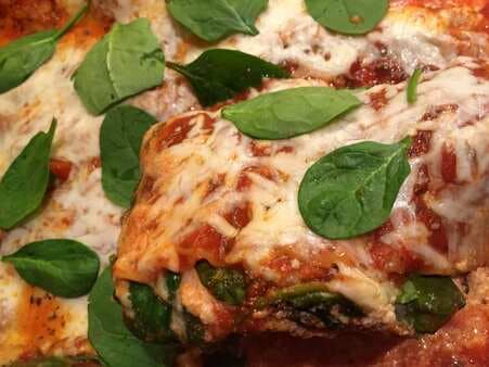 Lazy No Boil 5 Ingredient Spinach Lasagna