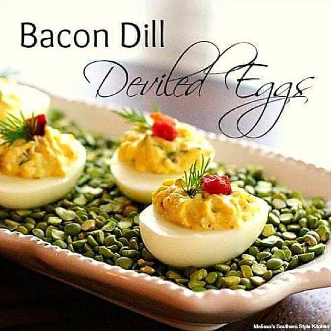 Bacon Dill Deviled Eggs