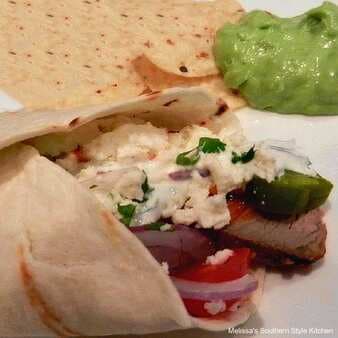 Grilled Steak Tacos with Cilantro Lime Crema