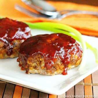 Mini Barbecue Bacon Cheddar Meatloaves