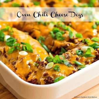 Oven Chili Cheese Dogs
