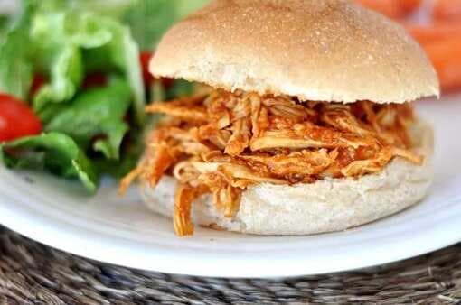 BBQ Pulled Chicken Sandwiches Slow Cooker
