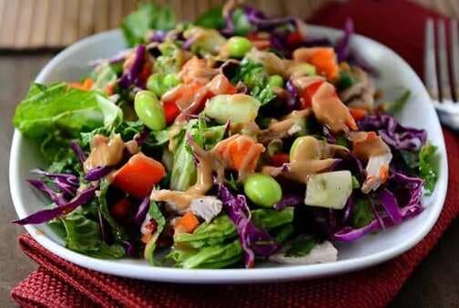 Chopped Thai Crunch Salad with Sweet and Spicy Dressing
