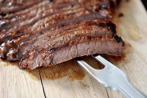 Grilled Honey and Ginger Marinated Flank Steak