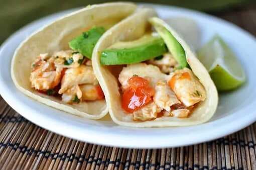 Skillet Cilantro and Lime Fish Tacos