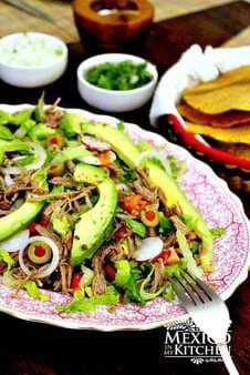 Salpicon, Shredded Beef Mexican Salad