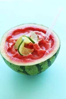 Coconut Lime Watermelon Slushie
