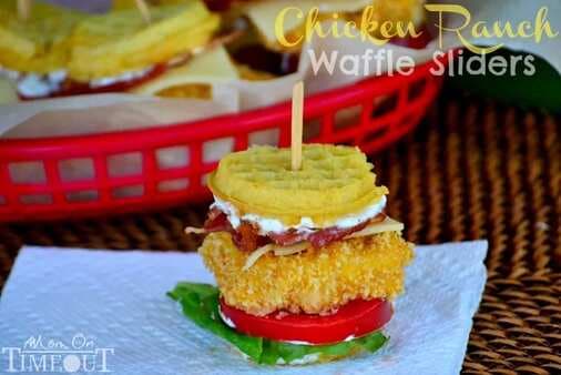 Chicken Ranch Waffle Sliders