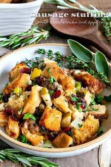 Sausage Stuffing With Cranberries And Apples