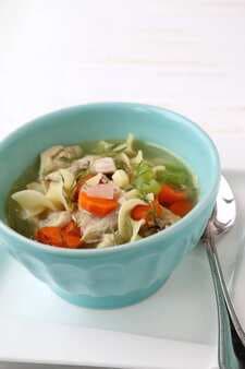 Leftover Turkey Noodle Soup