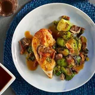 Chicken And Bacon Brussels Sprouts