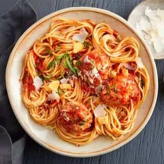Spaghetti And Meatballs Arrabbiata