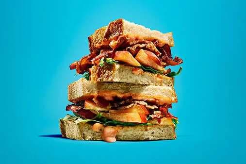 Bacon-Peach Sandwiches