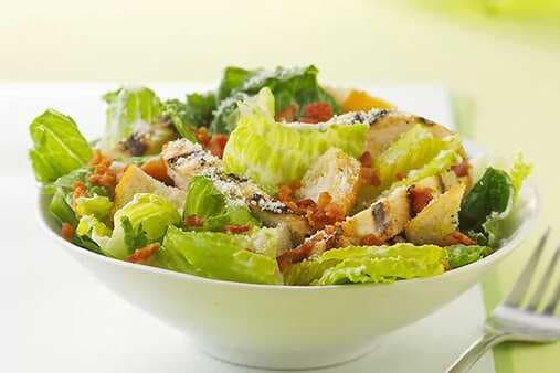 Barbecued Chicken Caesar Salad