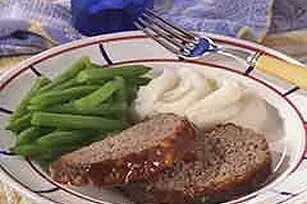 BBQ Meatloaf With Oatmeal