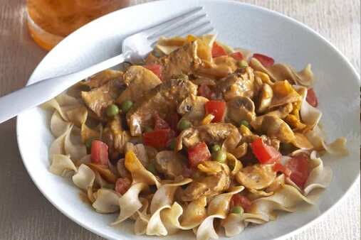 Beef And Mushrooms With Noodles