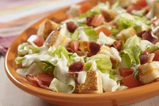 BLT Salad With Grilled Cheese Croutons