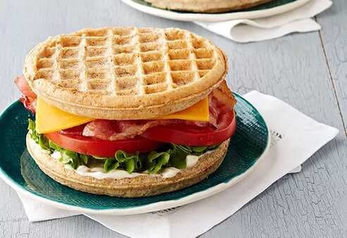 Cheddar-Bacon Waffle Sandwich